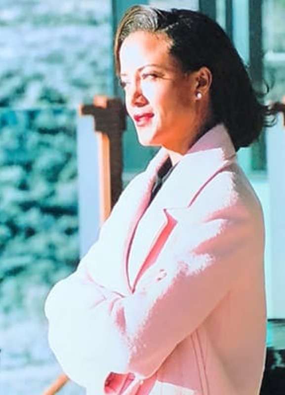 Yellowstone Heather Hemmens Pink Wool Coat