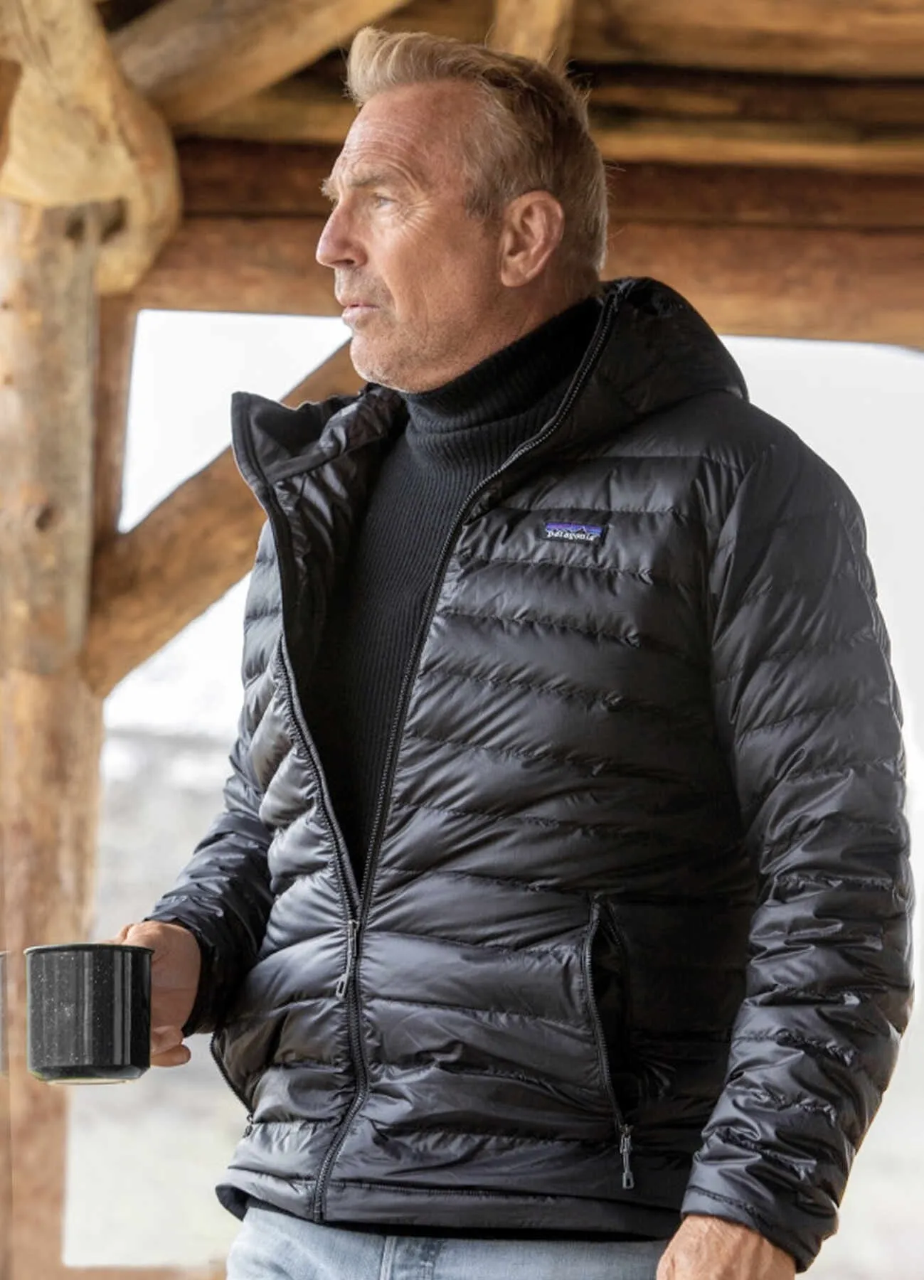Yellowstone S05 John Dutton Black Puffer Jacket
