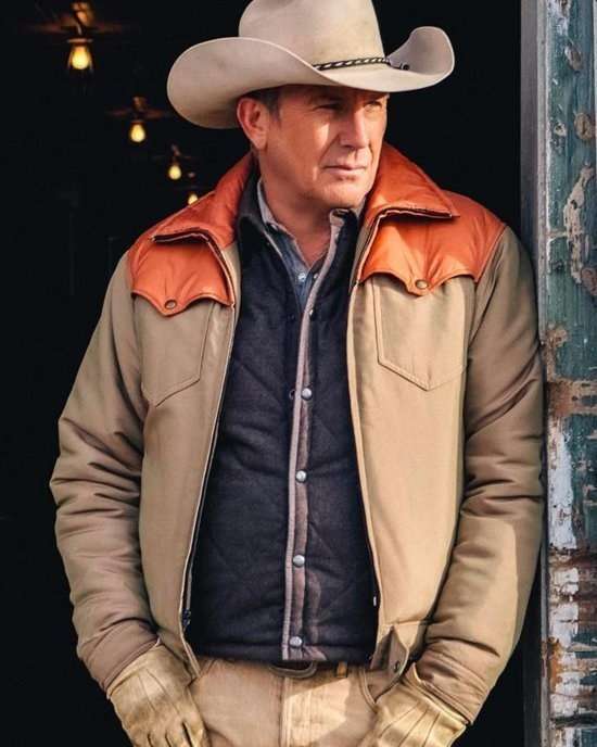 Kevin Costner Yellowstone John Dutton Cotton Jacket