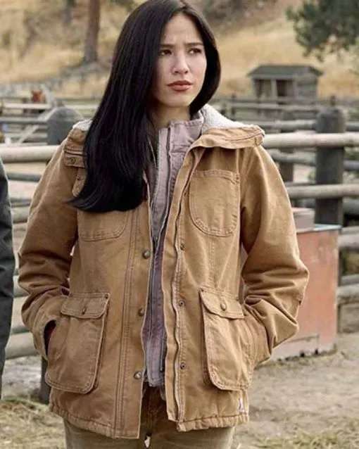 Yellowstone Monica Dutton Brown Cotton Jacket